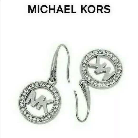 silver mk earrings